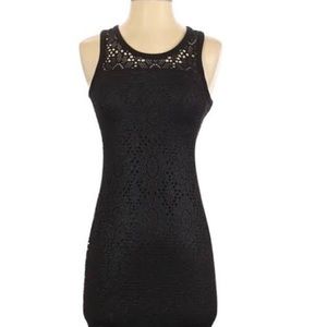 RACHEL ROY SEXY Knee Length Black Dress, Stretch
